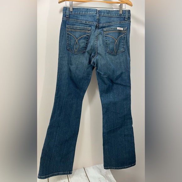 Calvin Klein Women's Flare Jeans Size 6 Boot Cut Wide Leg - Picture 5 of 12